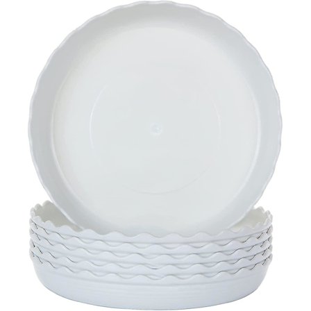 50 Pakk Planteunderlag 15cm Runde Plast Dryppbrett