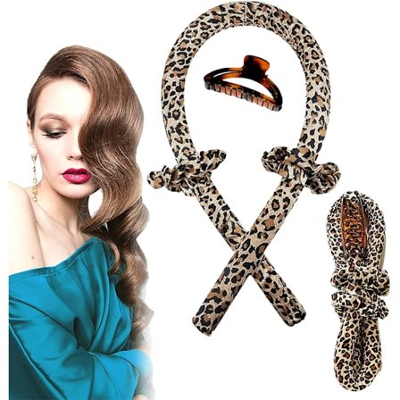 Hårruller, Varmefrie krøller, Silke hårruller, Myke sovekrøller, DIY hårstylingverktøy, Varmefritt krøllbånd, Ingen varme gummikrulletang for M