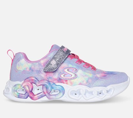 Skechers, Infinite Heart Lights - Color Lovin, 34, Lilla, Pige