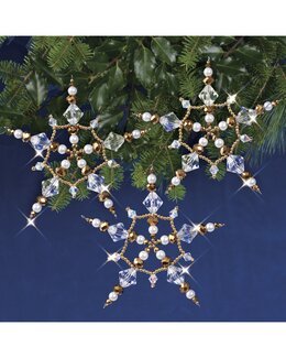 Askartelusetti Tannenschmuck Gold Sterne 3-er Pack