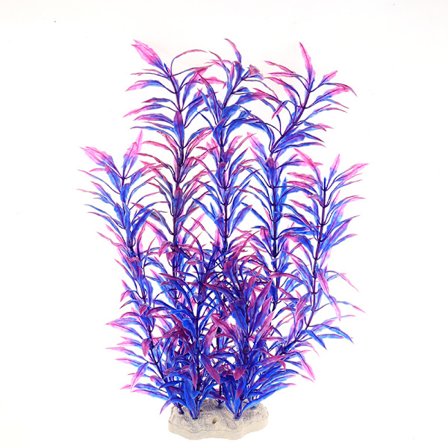 Akvarieväxter i plast, 32 cm/12,5 tum, simulering av vattenväxter, lila akvarium