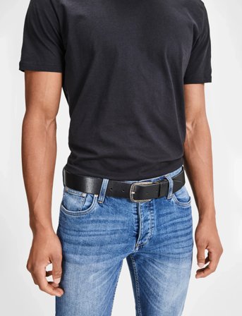 Jack & Jones Jacpaul Leather Belt Noos - Black - 90