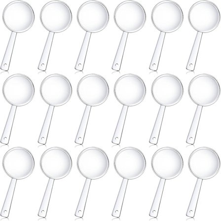 50 stycken Mini Plast Handhållen Förstoringsglas Set Liten Plast