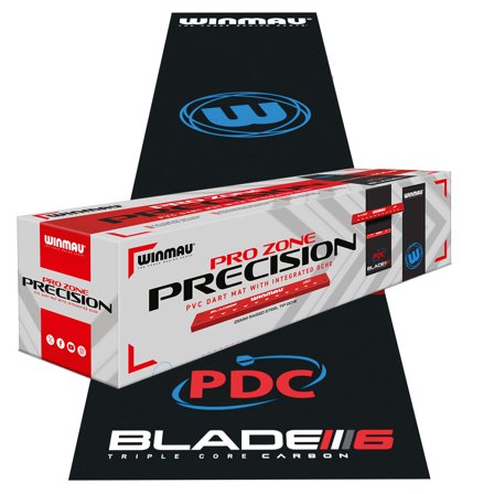 Pro Zone Precision PVC Dart Mat & Integrated Oche | Winmau