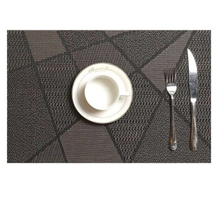 Ett set med 6 tvättbara PVC-bordsdukar, halkfria och slitstarka