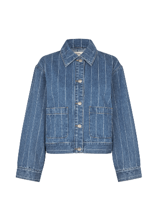 Modström Isoldemd Jacquard Overshirt Jeansjackor Dam Blå XS