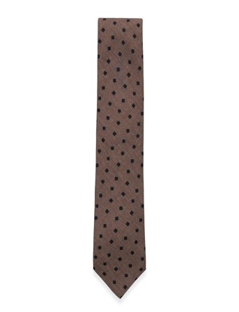 Oscar Jacobson Tie - Brown - ONE SIZE