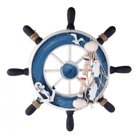 Kreativ vægdekoration i Middelhavsstil - Styrehjul