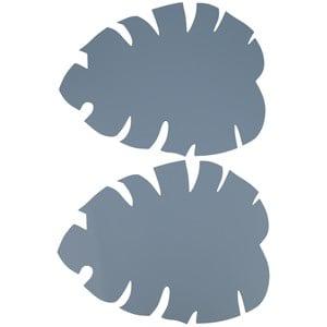 Buddy & Hope 2-Pack Blue Leaf Silicone Placemats One Size - Tableware - One size - Blue
