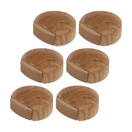 Dörrstoppar - Självhäftande Dörrstopp i Trä för Golv och Parkett - Självhäftande Dörrstopp - Dörrstopp (Natur Ek)..DEBUNS