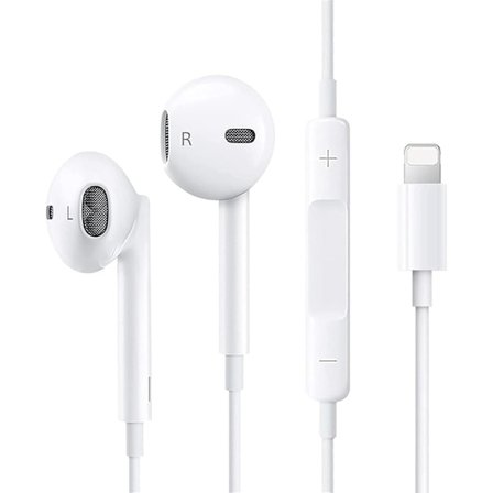 Trådbundna iPhone-hörlurar för Apple, In-Ear-hörlurar med volymkontroll och mikrofon, Kompatibla med iPhone XS-14 Pro Max