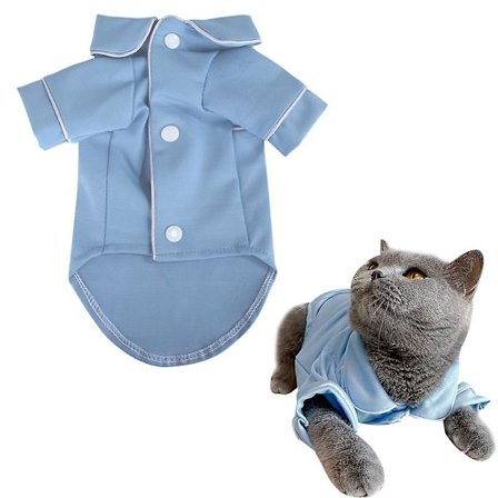 Husdjur Pyjamas Hund Hemma Komfort Kläder Husdjur Knappskjortor Hund Stickade Kläderxl