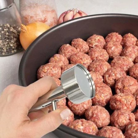 Falafelskop, rustfrit stål Falafel Maker Ske, professionelt non-stick Falafel Baller Værktøj 1 stk