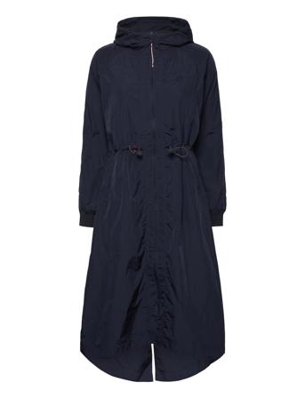 Lt Weight Reflective Long Parka Outerwear Parka Coats Marineblå Tommy Sport