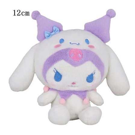10-15cm Sanrio Plysj Kosedyr Tegneserie Anime Figur Kuromi My Melody Cinnamoroll Søte Dukker Baby Bursdagsgaver Kawaii Dekor