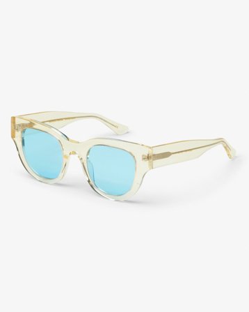 Sunglass 06 - Soft Yellow - Blue - One Size