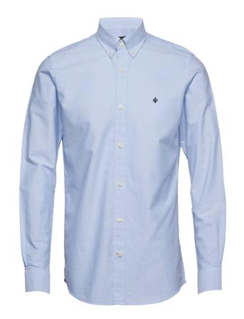 Oxford Button Down Shirt Paita Rento Casual Sininen Morris