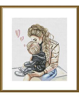 Broderikit Billede Mom's Love - Nova Sloboda