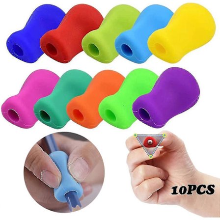 10 Børneblyantgreb Silikone Skriveværktøjer Skrivehjælp