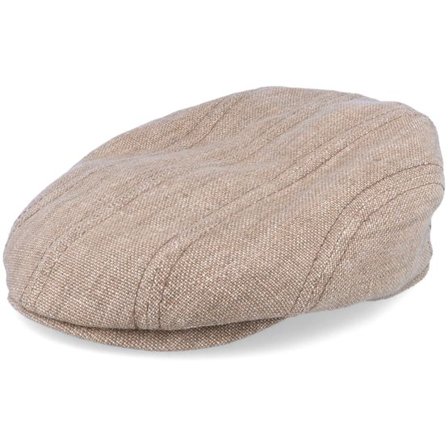 Stetson - Beige flatcap Keps - Ivy Cap Linen Flat Cap @ Hatstore