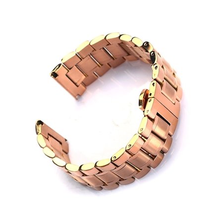 Klockarmband för Apple Watch iWatch 38/40 Dam Full Roséguld med Bågformad OPP-påse