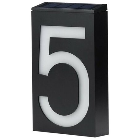 Solcelledrevet husnummerlys, digitalt husnummerlys (5)