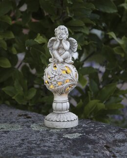 Solcelle-deko Engel Grå - Star Trading