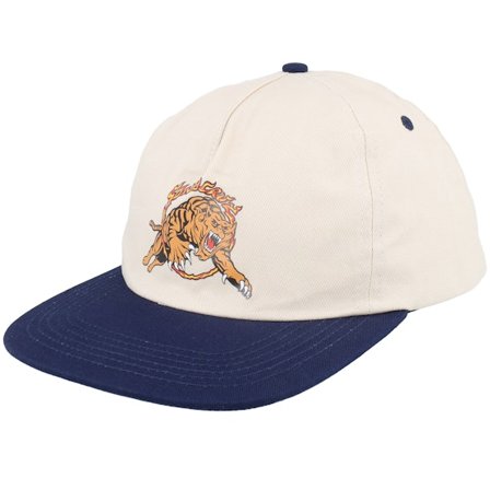 Santa Cruz - Salba Tiger Simplified Natural/Navy Snapback Snapback White Cap - @ Hatstore