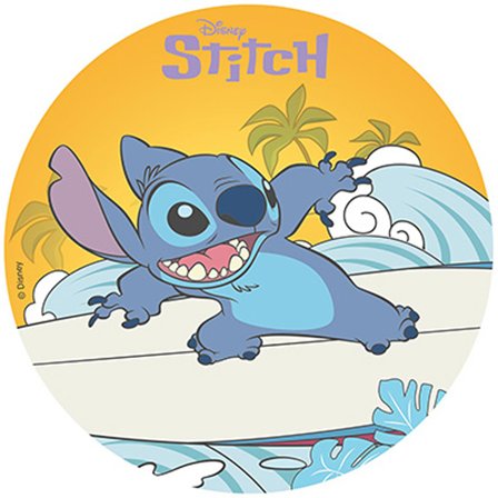 Tårtbild Disney Lilo & Stitch Oblat 20 cm - Kalaslagret.se