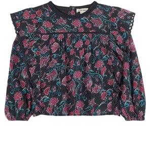 Kids - Louise Misha Charcoal Wildflowers Celia Blouse 10 Years - Tops - 10 years - Purple - Mädchen