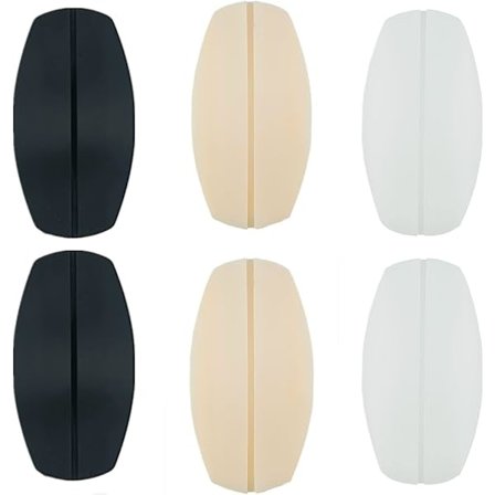 3 par silikone BH-rem puder, skridsikker smertelindrende skulderpuder, 9 x 5 cm BH-remholder