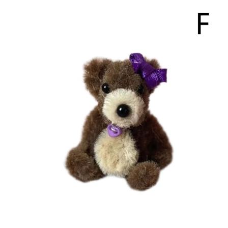 Liten Miniatyr Handgjort Söt Folknalle Björn 4cm Mobilväska C