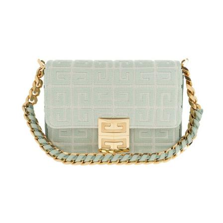 Givenchy 4G Small shoulder Tas , Groen , Dames , Maat: ONE Size Schoudertassen