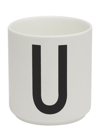 Design Letters Porcelain Cup A-Z, Æ, Ø - White - 25 CL