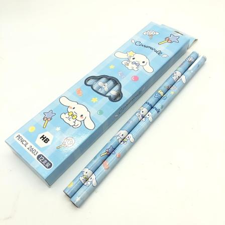 12 stk. Sanrioed Anime Kuromi Cinnamoroll My Melody blyant Kawaii skitse maleri værktøj skole kontorartikler gave barn brevpapir NM-2BHJHJ