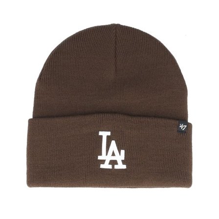 47 Brand - MLB Brun cuff Beanie - Los Angeles Dodgers Haymaker Brown Cuff Knit @ Hatstore
