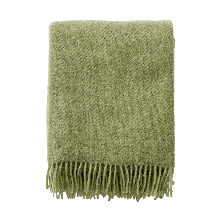 Klippan Ullpläd Gotland Filtar & plädar Grön 130X200