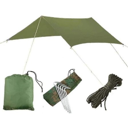 Camping Telt Presenning Vandtæt Vindtæt Bærbar Letvægts Udendørs Læ