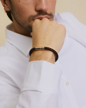 Edblad Franky Bracelet Leather Sort Smykker Dreng - Kids Brand Store