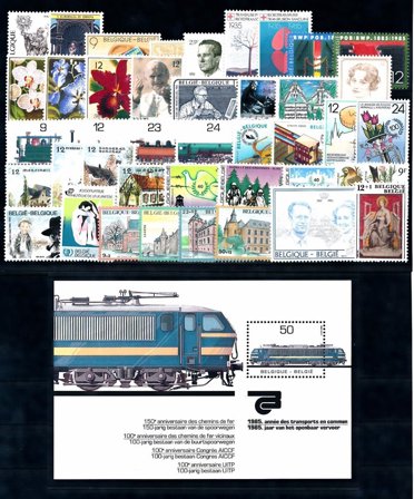 Belgien - Årgang 1985 - Postfrisk