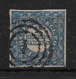 Danmark 1852 - AFA 2b - Stemplet