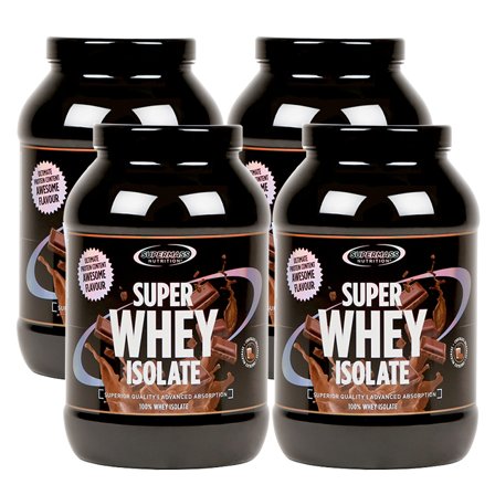 Big BUY 4 x Super Whey Isolate Valleproteinisolat 1300 g