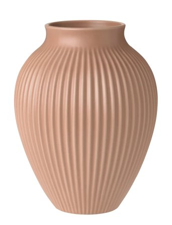 Knabstrup Keramik | Knabstrup Vas H 27 Cm Ripple Mat Dusty Rose | H:27CM