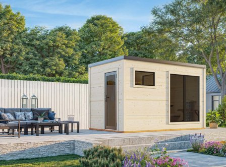 Palmako Grace Bastu 9,0 m², Invändig 8,2 m², obehandlad, Pooler & utebad