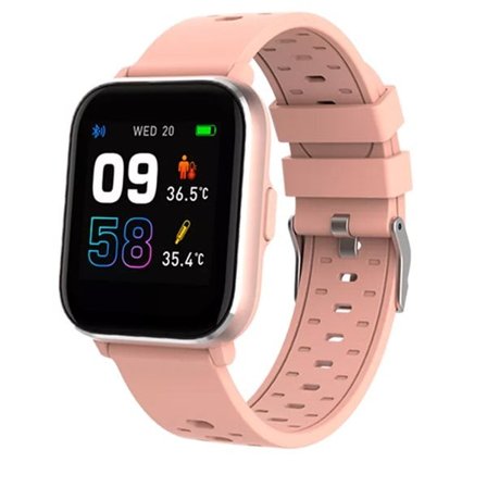Denver SW-164 smartklokke med kroppstemperatur- og pulssensor - Rose