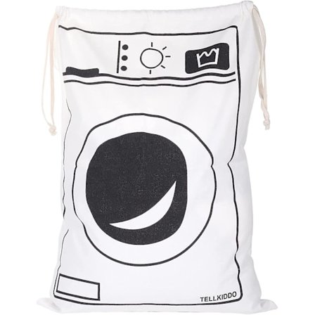 Snavset eller rent vasketøjspose, der kan foldes, ultrakapacitet, åndbar til opbevaring af tøj, hjemmet legetøj 68x48cm (Smiley)