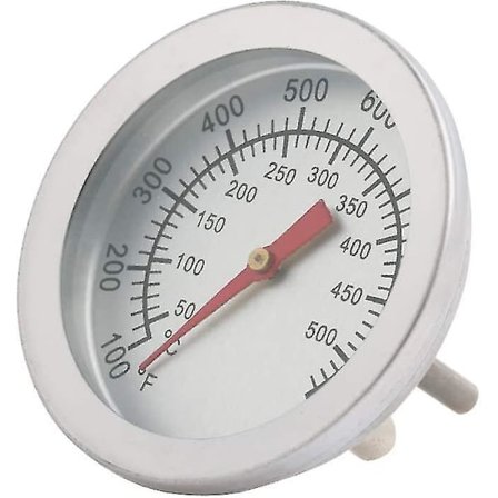 Rustfritt Stål Grill Smoker Grill Termometer Temperaturmåler 50-500
