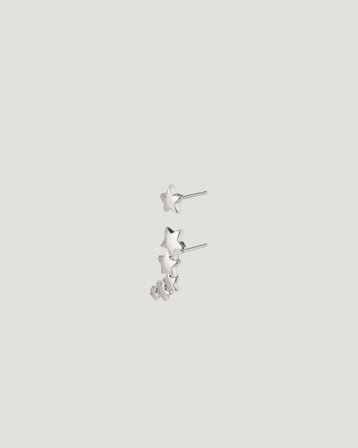 Pilgrim AVA star earrings Silverfärgad Smycken Tjej - Kids Brand Store