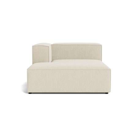 Lissabon XL Chaiselong, Venstrevendt - Nordic Beige - Kvalitetsstof & Holdbar Skum - 130x170x72cm - Modul Sofa med Krydsfiner Ramme
