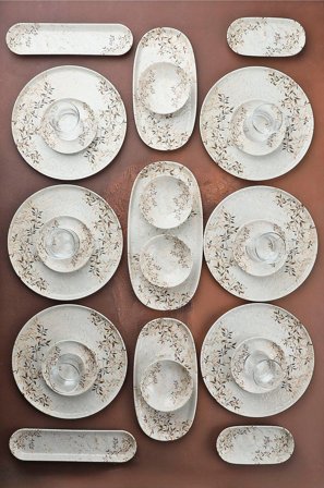 Hermia - Frokostsett (29 deler) Honey - Flerfarget - Servise sett - Fra Homeroom